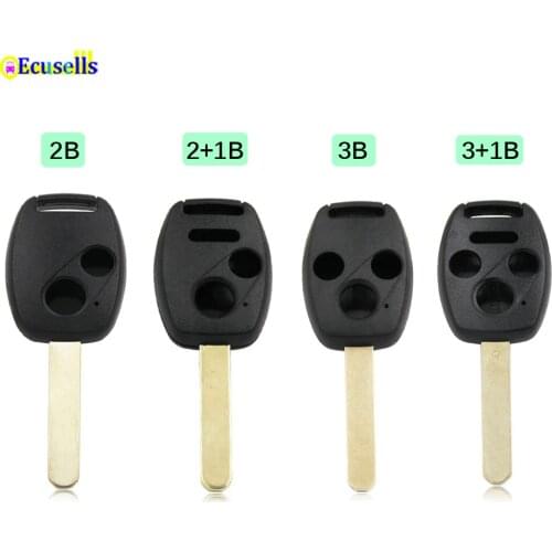 2/3/4 Buttons Remote Key Shell Case Fob for Honda Civic Accord Odyssey Fit Jazz CR-V CR-Z FR-V Pilot Insight HON66 Uncut