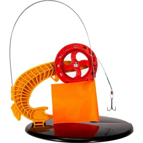 2pcs Rod Tip Up With Flags Pole Indicator Equipments Portable Winter Ice Fishing Tip-Up Hand-free Compact Pole Outdoor Pesca