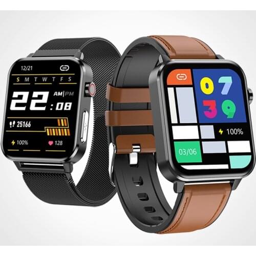 2021 New Smart Watch Men Smartwatch Android iOS Bluetooth IP68 Waterproof ECG Blood Pressure Body Temperature Monitoring