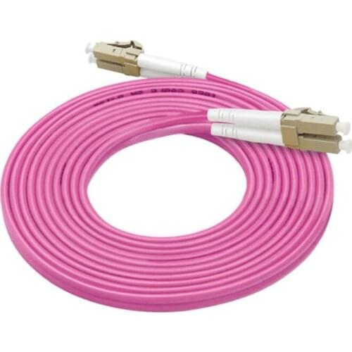 40Gbps OM4 Multimode Duplex 100G Fiber Optic Patch Cord LC-LC 1m 2m 3m 5m 10m 15m 50/125 2mm 2 core Jumper connector 2pcs
