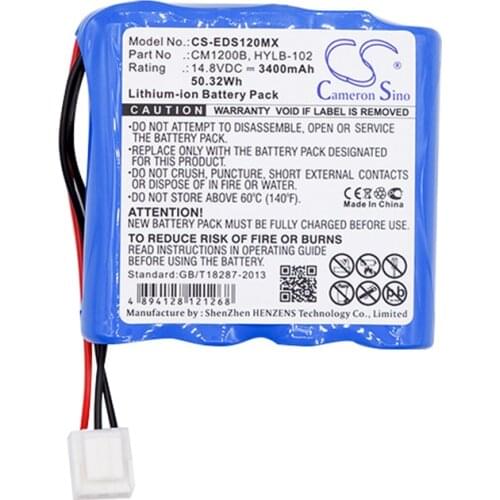 Cameron Sino 3400mah battery for COMEN CM-1200B ECG for EDAN SE-12 Express SE-1200 for MINDRAY DECG-03A SE-601A CM1200B HYLB-102