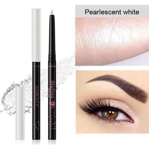 Automatic Telescopic Rotating Silkworm Pen Pearlescent Eye Shadow Pen Waterproof Eyeliner Pencil Eye Beauty Tool