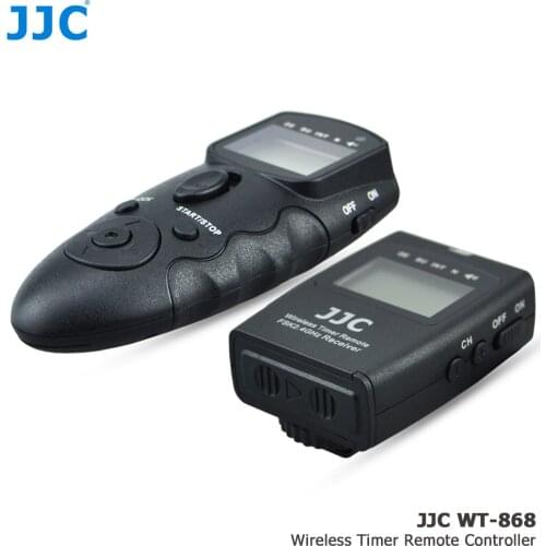 JJC 2.4GHz DSLR RF Wireless Timer Remote Control 56 Channels Controller for SAMSUNG EX2F/NX1/NX200/NX210/NX500/NX1000/NXF1