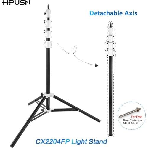 HPUSN Height 2.2m Photo Photography Lighting Lamp Detachable Portable Travel Multi-function Boom Arm Lighting Light Stand
