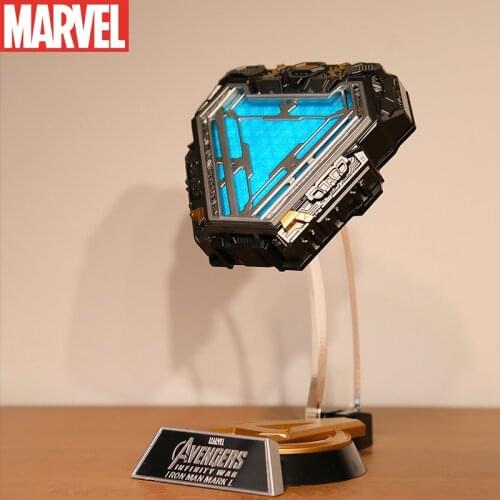 Avenger Iron Man Mk50 Arc Reactor Tony Stark Heart Of Mark Figure Led Light Model Superhero 1:1 Marvel Toys Chest Lamp Kids Gift