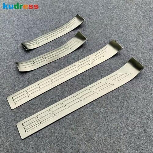 Door Sill Scuff Plate Cover Trim For Toyota Raize 2019 2020 2021 Stainless Steel Welcome Pedal Car Styling Accessories 4pcs