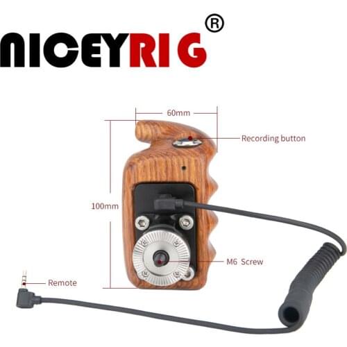 Niceyrig For Panasonic S1 S1R GH5S GH5 G9 G85 G7 GH4 GH3 GH2 Left Wooden Control Handle With Control Button Switch USB Interface