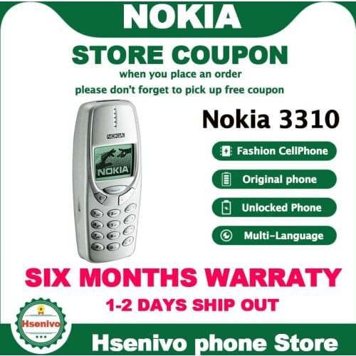 Original Nokia 3310 Refurbished cheap phone unlocked GSM 900/1800 with russian& Arabic keyboard multi language 1 year warranty