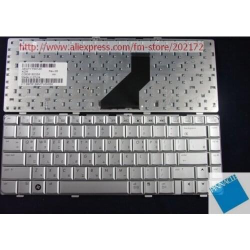 Brand New Silver Laptop Notebook Keyboard 441427-AD1 AEAT1Y00120 For HP DV6000 Series (Korea) 100% compatiable us