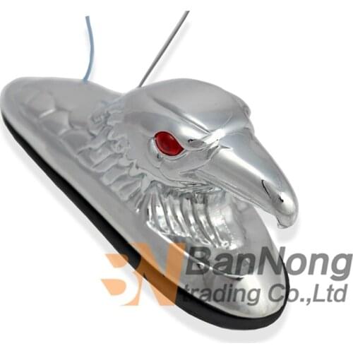 Motorcycle Front Fender decorative Lights Eagle Head Logo For Harley Victory All Cruise Steed 400 600 Magna 250 750 Shadow 600