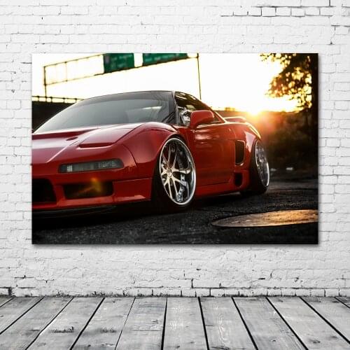 Classic Sport Car Honda NSX Vintage Supercar Wall Art Posters Fabric Canvas Print Paintings for Living Room Decor