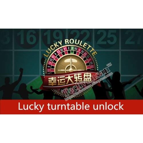 Full of interest Lucky disk Turntable unlocking mechanism roulette Takagism adventure game real life human chamber room escape