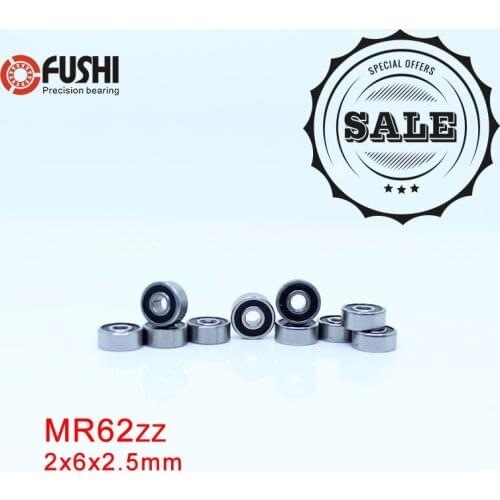 MR62RS Deep groove ball bearing 2*6*2.5 mm ( 10 PCS ) Miniature bearing R-620 W52 MR62-2RS MR62 RS MR62 2RS