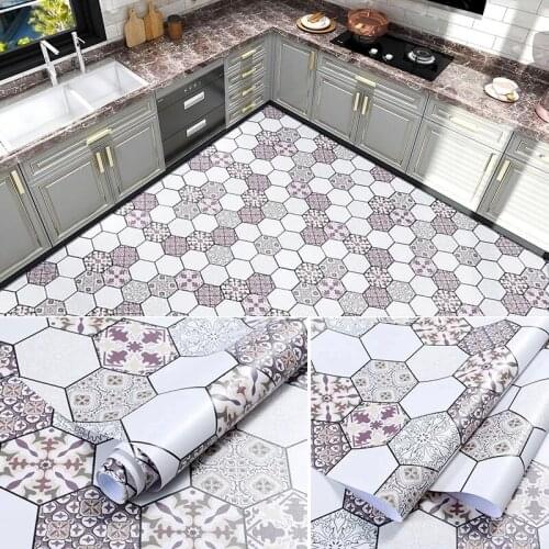 Retro Lattice Sticker Self-adhesive Bedroom Decorative Tile Wall Stickers Waterproof And Moisture-proof Kitchen