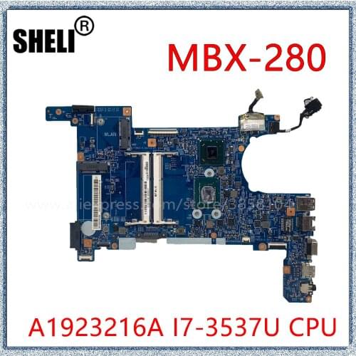 SHELI For SONY SVT151 MBX-280 S2202-1 Laptop Motherboard With I7-3537U CPU A1923216A Mainboard
