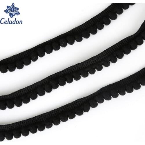 Super Value DIY Hair Ball Lace Black Color For Party Wedding Place Decoration DIY Dress&Clothes Wrapping Gifts 5 Yard/lot