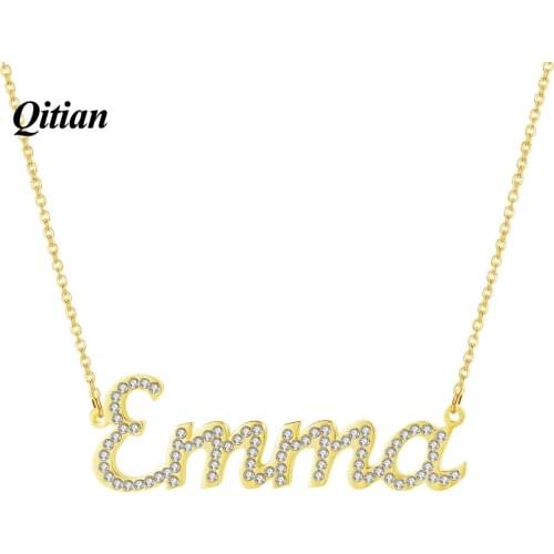 Custom Name Necklace Iced Out Zirconia Necklace