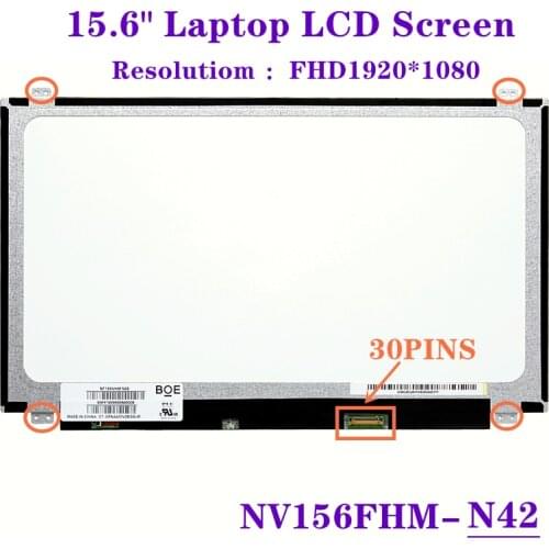 15.6"inch laptop LCD screen NV156FHM-N42 1920*1080 30pin IPS nv156fhm n42 display matrix notebook panel