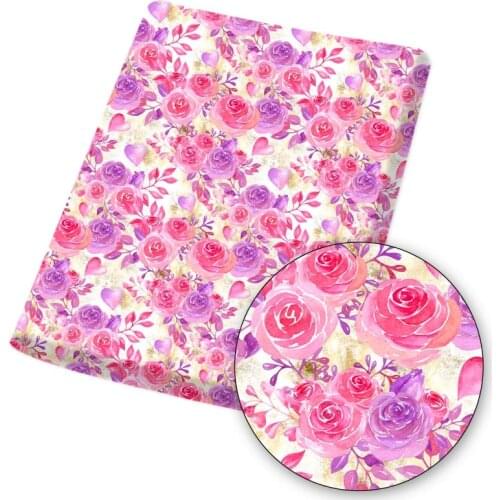 Sewing Fabric Polyester Cotton Fabric Floral Girl Printed Sheets Dress Making Handmade Masks DIY Crafts Supplies 45*145cm 1pc