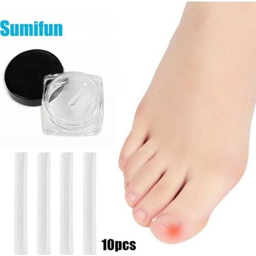 10PCS/box Toenail Correction Sticker Ingrown Straightening Curved Brace Elastic Patch Sticker Manicure Pedicure Nail Care Tools