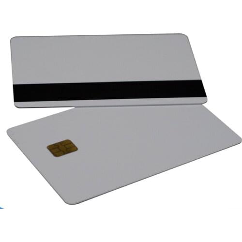 1000pcs/lot Dual chip PVC card Fudan4442 + Magentic Stripe Card RFID card smart card