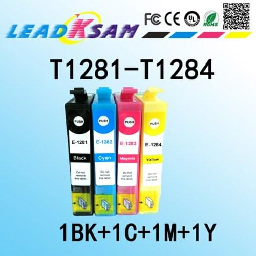 4pcs T1281 ink cartridge compatible For Stylus SX420W SX425W SX430W SX435W S22 SX125 SX130 SX230 SX235W