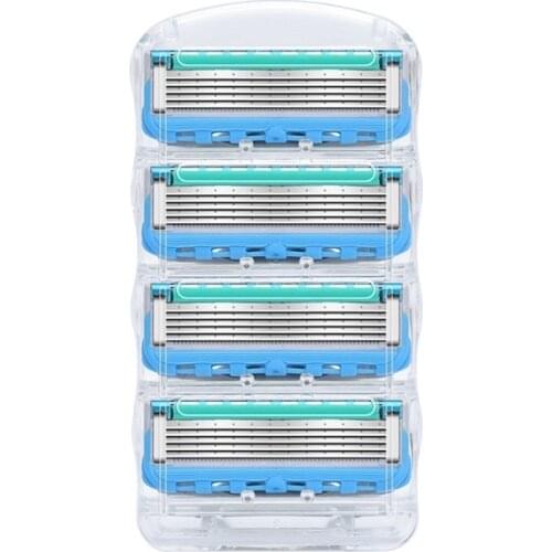 4pcs/lot Razor Blade For Men Shaving Blades Safety Blades Cassette Shaver Suit For Gillette Fusion Proglide
