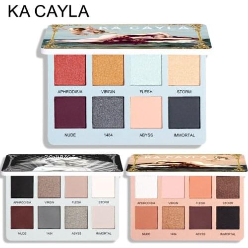 8 Colors Eyeshadow Palette Matte Shimmer Blendable Bright Eye Shadow Pallete Silky Powder Pigmented Makeup Kit TSLM2