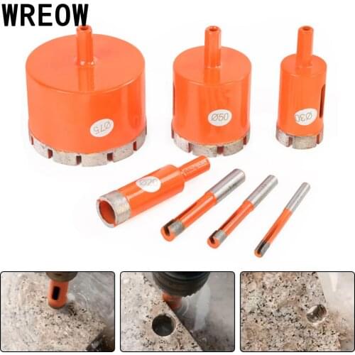 1pc 6mm-100mm Diamond Drill Bit Hole Saw Hollow Core Diamond Drill Bit for Glass Ceramic Porcelain Tile Marble Granite