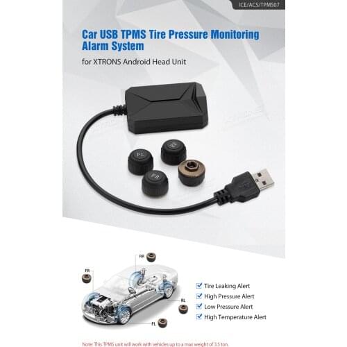 XTRONS TPMS07 Car Auto TPMS Tire Pressure Monitoring System for Android 9.0 Units of \"PST\" & \"PS\" Series