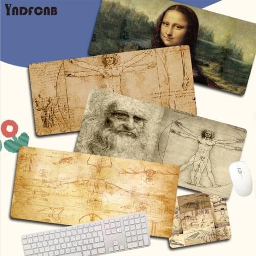 Mona Lisa By Leonardo Da Vinci Large Gaming Mousepad L XL XXL Mouse Pad Size For Deak Mat For Overwatch/cs Go/world Of Warcraft
