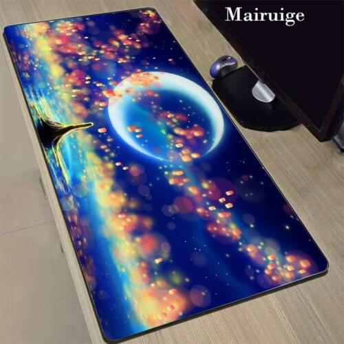 Mairuige Moon Scenery Anime Game Large 40x90/30x80cm Mouse Pad Player Computer Mausepad Carpet Mat for Keyboard Table Rubber