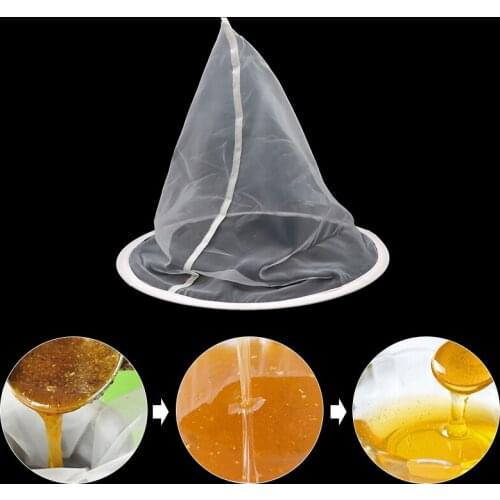 White Bee Honey Filter Impurities Filtration Cloth Fiber Precision Screener Strainer Net Apiculture Hive Equipment Bees