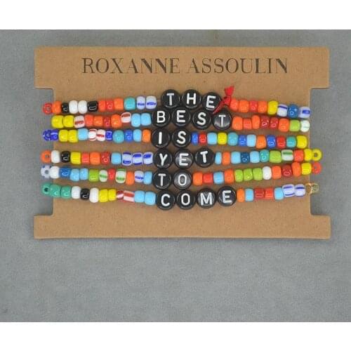 Bohemian color bead bracelet set street style (6-Piece set)