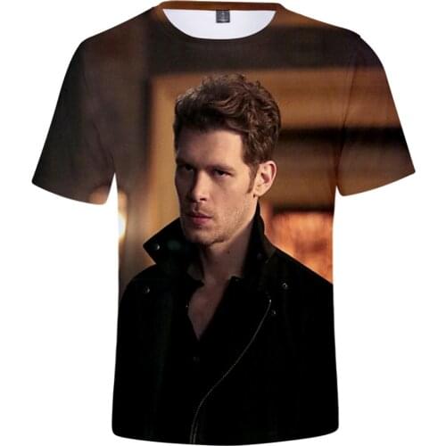 Niklaus Mikaelson 3D Print T Shirt Men Women Fashion Casual Hip Hop T-shirt The Vampire Diaries Harajuku Streetwear Tee Tops