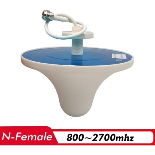 800~2700MHz Indoor Ceiling Antenna N-Female 0.3m 3dBi Mushroom Antenna for 2G 3G 4G Signal Booster Cellphone Signal Repeater