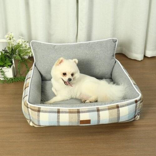 Dog Bed Dogs New Pet House Waterproof Bottom Soft Warm Cat Bed Sofa House Winter Large Medium And Small Cotton Dog House Mat