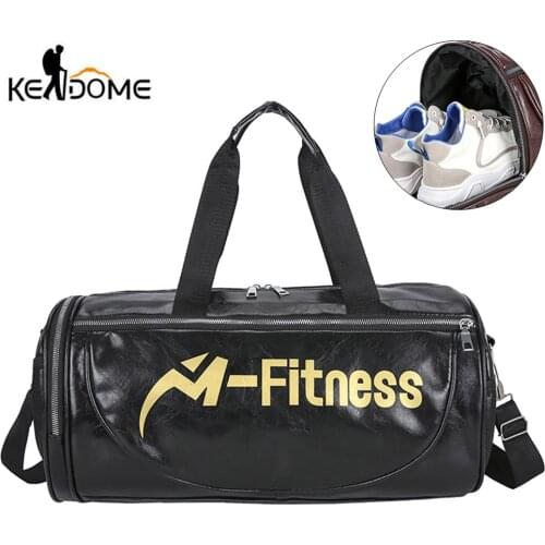 Men Gym Bag Travel Handbag Fitness Bags for Women PU Leather Shoes Storage Shoulder Gymtas Tas Sac De Sporttas 2020 New XA280D