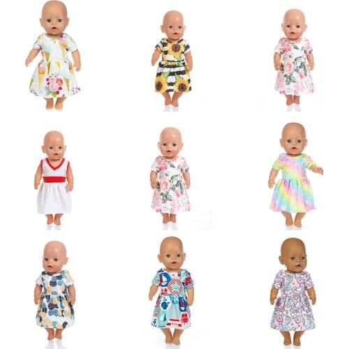 2019 New dress Doll Clothes Fit For 43cm baby Doll clothes reborn Doll Accessories