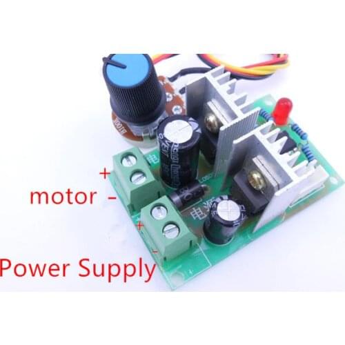 12V 24V 36V general PWM pulse width speed regulator for DC motor speed regulation switch 10A200w