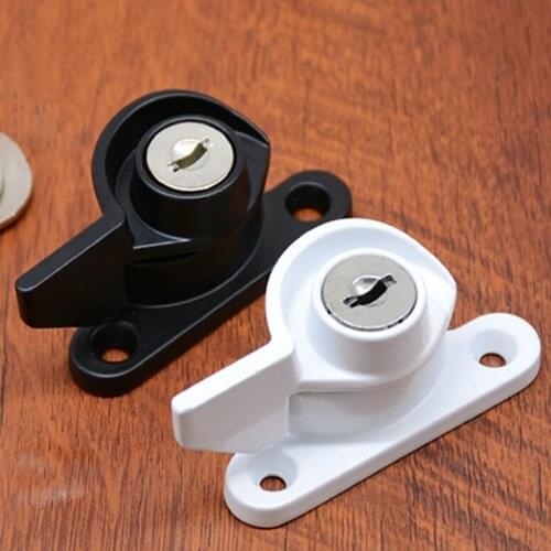 Sliding window locks aluminum steel Translating windows Crescent lock with key Anti-theft home hardware