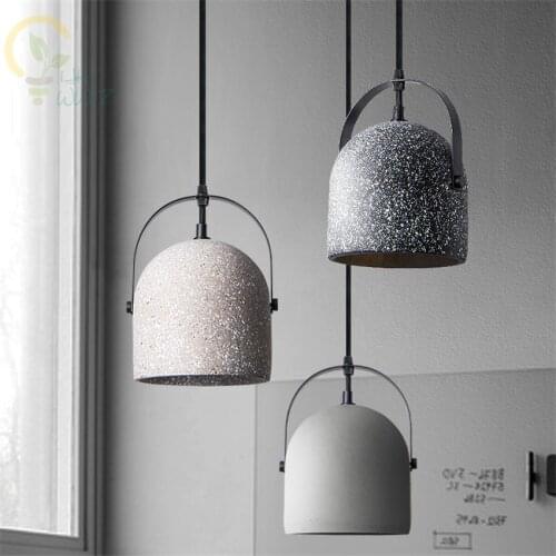 Nordic Cement Pendant Lights Modern minimalist Creative personality Loft Style art Pendant Lamps Industrial Decor Hanging lamp