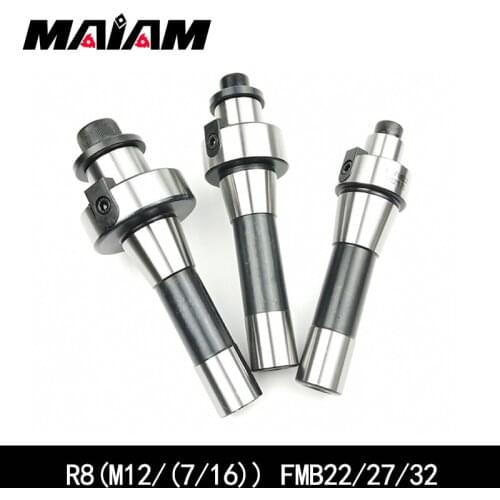 R8 FMB22 FMB27 FMB32 Thread 7/16 M12 tool holder r8-fmb22 r8-fmb27 r8-fmb32 for bap400r/bap300r,emt5r,emr6r face mill cutter