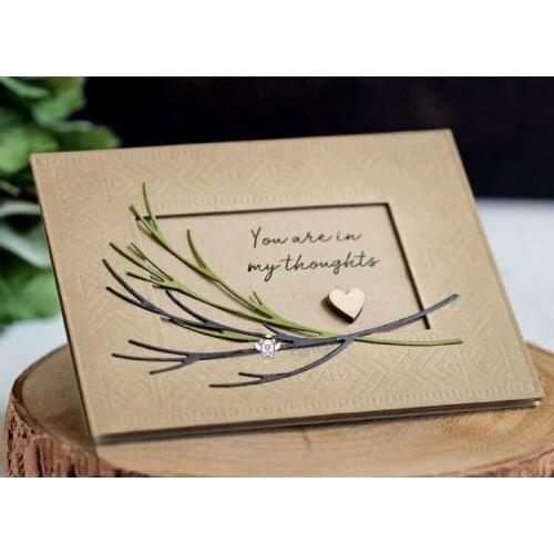 Mmao Crafts Metal Steel Cutting Dies New Leaf strip decoration Stencil For DIY Scrapbooking Paper/photo Cards Embossing Dies