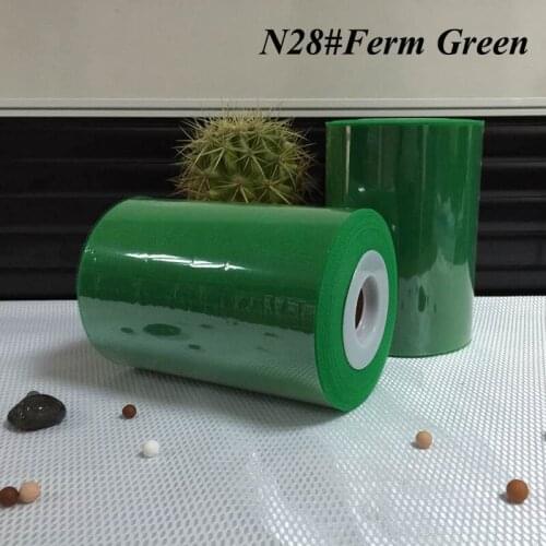 Ferm green color tutu tulle roll 6"*100yards