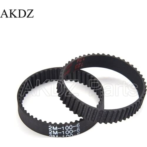 2MGT 2M 2GT Synchronous Timing belt Pitch length 100 width 6mm/9mm Teeth 50 Rubber closed