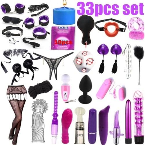 Sex toys for men woman bdsm bondage handcuffs for sex bdsm vibrator anal insertion nipple clip chain vibrator adult games