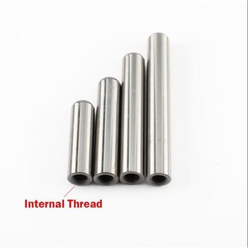 6mm 10mm 12mm 16mm OD 80mm 90mm 100mm Length M6 Internal Thread SUJ2 HRC60 Tapping Cylinder Round Location Dowel Parallel Pin