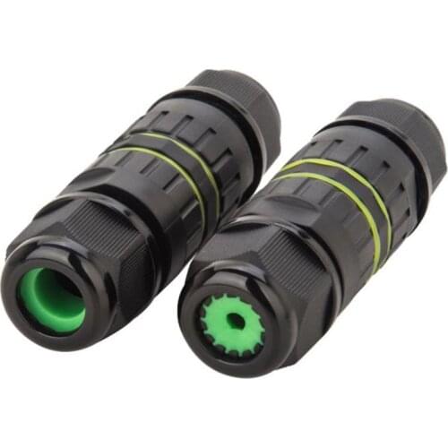 1pc M16 IP68 Cable Connector 3pin 2pin 3.5-10.2mm AC DC 450V 15A Electrical Waterproof Connectors Sealed Retardant Junction Box