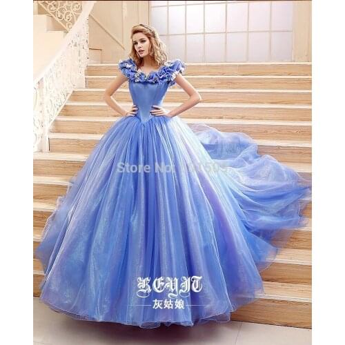 100% real ladies new style light blue/white butterfly medieval dress court ball gown princess fairy dress/victorian dress